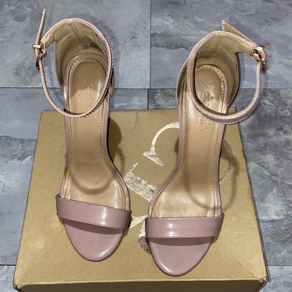 muave Charlotte Russe size 6 women heels open toe light pink shoes - Picture 6 of 8